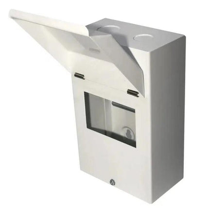 Live Electrical EMCU4-A 4 Way IP40 Metal Enclosure with Lid